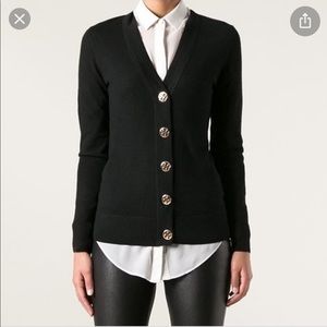 Tory Burch Black Simone Cardigan
